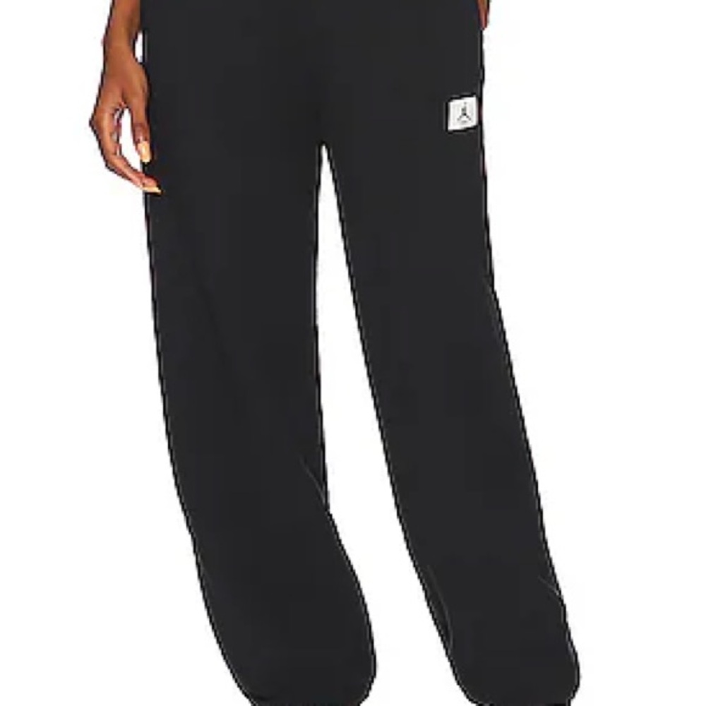 REVOLVE Jordan Black Sweatpants with Logo
